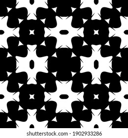 Schwarz-Weiß-Muster. Abstraktes, nahtloses geometrisches Muster.