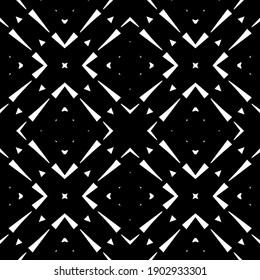 Patrón blanco y negro. Resumen de un patrón geométrico sin fisuras.
