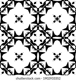Black and white pattern. Abstract seamless geometric pattern.