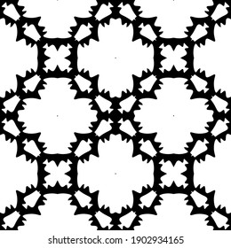Black and white pattern. Abstract seamless geometric pattern.