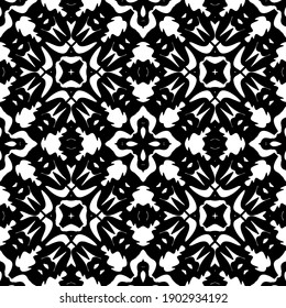 Black and white pattern. Abstract seamless geometric pattern.