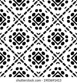 Patrón blanco y negro. Resumen de un patrón geométrico sin fisuras.