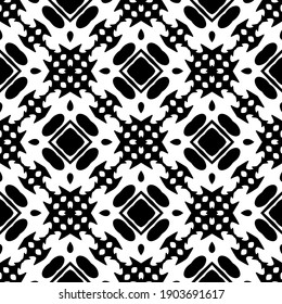 Black and white pattern. Abstract seamless geometric pattern.