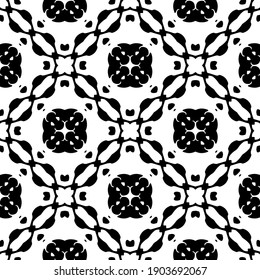 Black and white pattern. Abstract seamless geometric pattern.