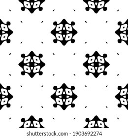 Black and white pattern. Abstract seamless geometric pattern.