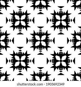 
Black and white pattern. Abstract seamless geometric pattern.