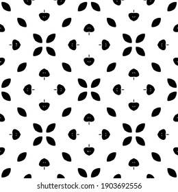 Black and white pattern. Abstract seamless geometric pattern.