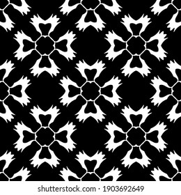 
Black and white pattern. Abstract seamless geometric pattern.