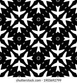 
Black and white pattern. Abstract seamless geometric pattern.