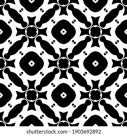 
Black and white pattern. Abstract seamless geometric pattern.