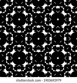 
Black and white pattern. Abstract seamless geometric pattern.