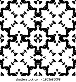 Patrón blanco y negro. Resumen de un patrón geométrico sin fisuras.