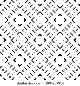 Black and white pattern. Abstract seamless geometric pattern.