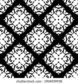 Black and white pattern. Abstract seamless geometric pattern.