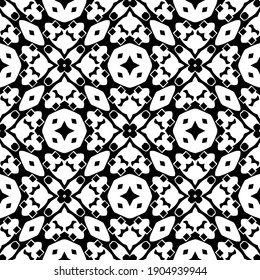 Black and white pattern. Abstract seamless geometric pattern.