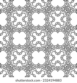 Schwarz-Weiß-Muster mit abstrakten Formen. Abstrakter Hintergrund. Muster der Linien.