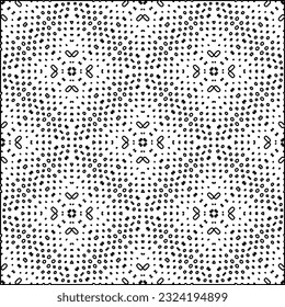 Schwarz-Weiß-Muster mit abstrakten Formen. Abstrakter Hintergrund. Muster der Linien.