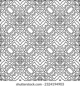 Black and white pattern with abstract shapes. Abstract background. Patterns of the lines.