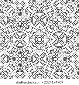 Patrón blanco y negro con formas abstractas. Antecedentes abstractos. Patrones de las líneas.