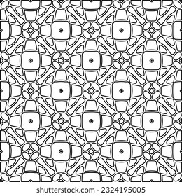 Patrón blanco y negro con formas abstractas. Antecedentes abstractos. Patrones de las líneas.
