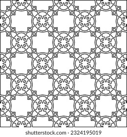 Black and white pattern with abstract shapes. Abstract background. Patterns of the lines.