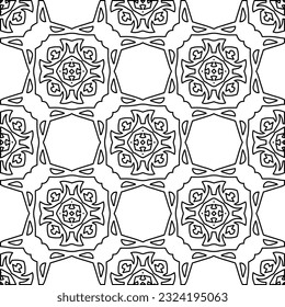 Black and white pattern with abstract shapes. Abstract background. Patterns of the lines.