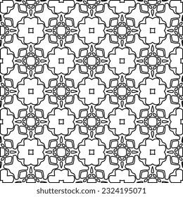 Black and white pattern with abstract shapes. Abstract background. Patterns of the lines.