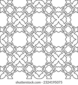 Black and white pattern with abstract shapes. Abstract background. Patterns of the lines.