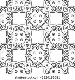 Black and white pattern with abstract shapes. Abstract background. Patterns of the lines.
