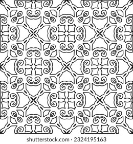 Patrón blanco y negro con formas abstractas. Antecedentes abstractos. Patrones de las líneas.
