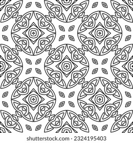 Black and white pattern with abstract shapes. Abstract background. Patterns of the lines.