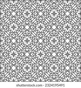Schwarz-Weiß-Muster mit abstrakten Formen. Abstrakter Hintergrund. Muster der Linien.