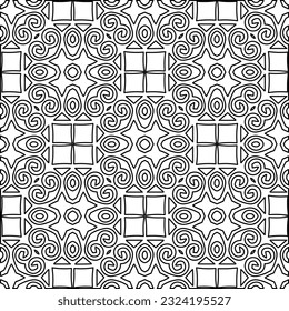Black and white pattern with abstract shapes. Abstract background. Patterns of the lines.