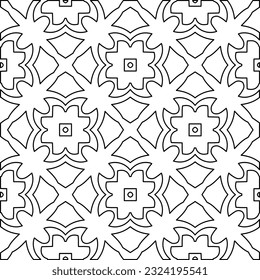 Schwarz-Weiß-Muster mit abstrakten Formen. Abstrakter Hintergrund. Muster der Linien.