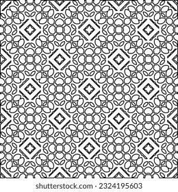 Black and white pattern with abstract shapes. Abstract background. Patterns of the lines.