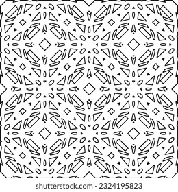 Patrón blanco y negro con formas abstractas. Antecedentes abstractos. Patrones de las líneas.