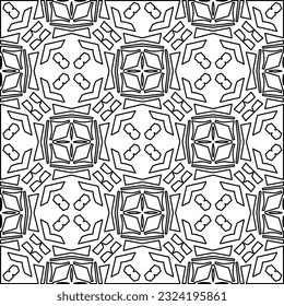 Patrón blanco y negro con formas abstractas. Antecedentes abstractos. Patrones de las líneas.