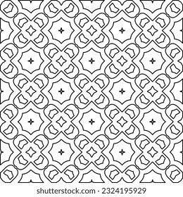 Black and white pattern with abstract shapes. Abstract background. Patterns of the lines.