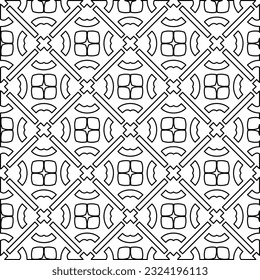 Schwarz-Weiß-Muster mit abstrakten Formen. Abstrakter Hintergrund. Muster der Linien.