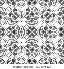 Black and white pattern with abstract shapes. Abstract background. Patterns of the lines.