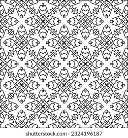 Black and white pattern with abstract shapes. Abstract background. Patterns of the lines.