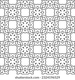 Patrón blanco y negro con formas abstractas. Antecedentes abstractos. Patrones de las líneas.