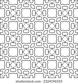 Black and white pattern with abstract shapes. Abstract background. Patterns of the lines.