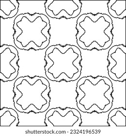 Black and white pattern with abstract shapes. Abstract background. Patterns of the lines.