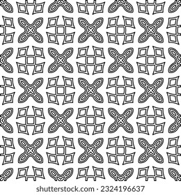 Black and white pattern with abstract shapes. Abstract background. Patterns of the lines.