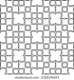 Black and white pattern with abstract shapes. Abstract background. Patterns of the lines.