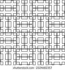Schwarz-Weiß-Muster mit abstrakten Formen. Abstrakter Hintergrund. Muster der Linien.