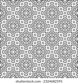 Schwarz-Weiß-Muster mit abstrakten Formen. Abstrakter Hintergrund. Muster der Linien.