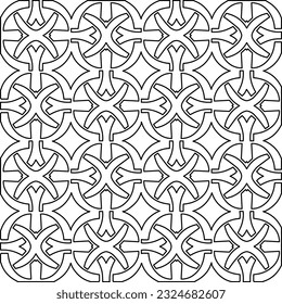 Black and white pattern with abstract shapes. Abstract background. Patterns of the lines.