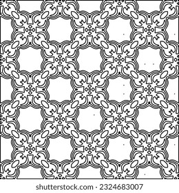 Black and white pattern with abstract shapes. Abstract background. Patterns of the lines.